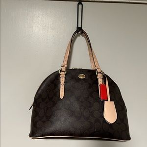 Coach Peyton Signature Cora Domed Satchel
